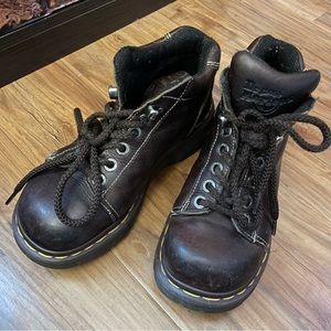 Vintage Brown Distressed Doc Martens USM5 USW7